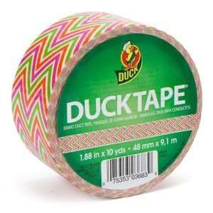   Color Zig Zag Duck Brand Duct Tape 1.88 in x 10 yds