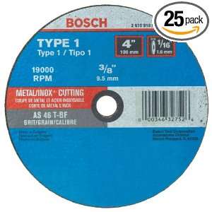 Bosch CWDG1M403 Type 1 Metal Cutting Wheel for Die Grinder, 4 Inch 1 