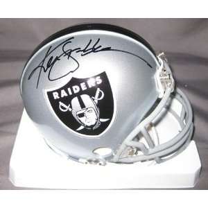   Stabler Autographed Mini Helmet   Snake   Autographed NFL Mini Helmets
