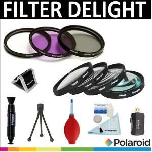 Polaroid Optics 3 Piece Filter Set (UV, CPL, FLD) + Polaroid 