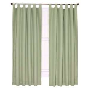   Crosby Thermal Insulated 80 by 84 Inch Tab Top Foamback Curtains, Sage