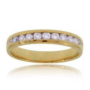  Diamond Anniversary Ring 14K Gold Ladies Wedding Ring 
