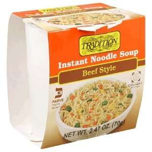 Tradition Foods, Soup Cup, Beef, 12/2.27 Oz  Grocery 