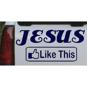 Navy 40in X 18.7in    Jesus like this Christian Car Window Wall Laptop 