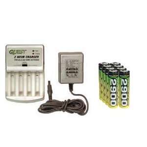   Hour Smart Charger 8 AA 2900 mAh Accupower NiMH Rechargeable Batteries