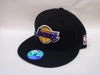 Los Angeles Lakers Hat Adidas Fitted Cap Black NBA Kobe  