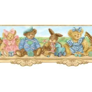 allen + roth Teddy Bears Shelf Wallpaper Border LW1342711