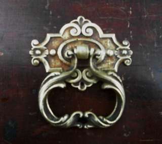   CharmingSolid Bronze Antique Cabinet drawer pullCirca 1865