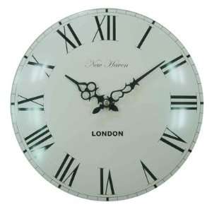 New Haven Antique Dial Wall Clock: Home & Kitchen