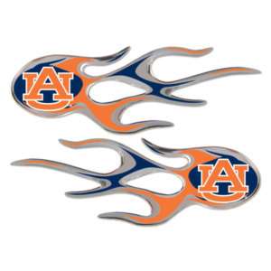 Auburn Tigers Football Flames Auto Decal Emblem  