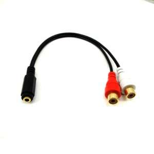 5MM Stereo Splitter Audio Cable /3.5mm Female to RCA  