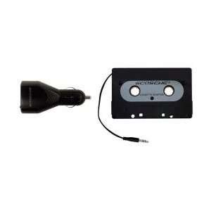  USB Car Adapter and Universal Cassette Adapter for iPod/ Players 