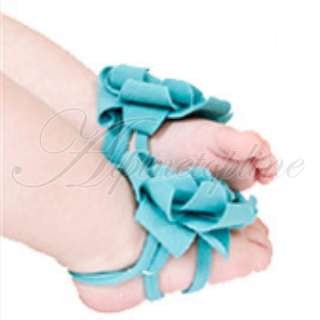 Lovely Baby Infant Toddler Boy & Girls Pram Flower Belt Feet Shoes 