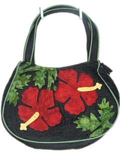  Hawaiian Hibiscus Poe Poe Quilted Bag / Purse Clothing