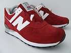 Mens New Balance Trainers 576 RGS Red & White Retro Deadstock Suede 