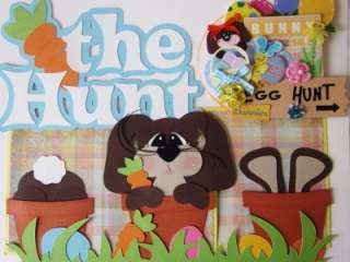   PREMADE MAT SET KIT EASTER TEAR BEAR PAPER PIECING 4 PAGE CARD  