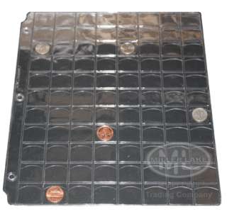 Pkgs 30 63 88 Pocket Coin Pages Stnd 3 Ring Binder  