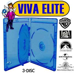 NEW 1 VIVA Elite THREE DISC Blu ray Replacement Cases  