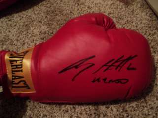Ricky Hitman Hatton Signed Everlast Boxing Glove with proof  