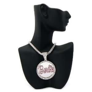   Out Nicki Minaj Barbie Pendant with 20 Inch Necklace Chain: Jewelry