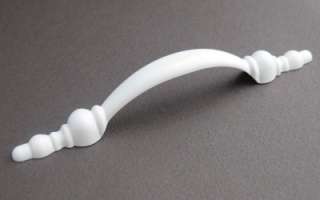 White Colonial Arched BRAINERD Cabinet Pull Handle 2100  