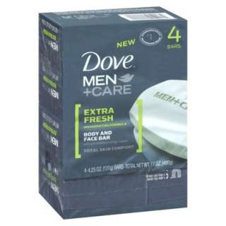 Dove Men Extra Fresh Bar Soap   4 pkOpens in a new window