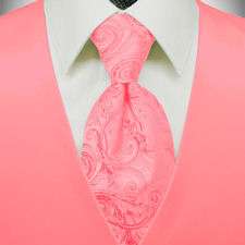 Premiere Satin Vest & Tie (36 Colors)    Bubblegum Pink  