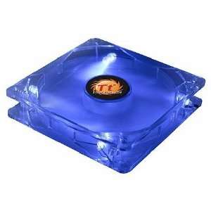   Blue LED Cooling Fan With 3 4 Pins Adapter Sleeve Bearing Electronics