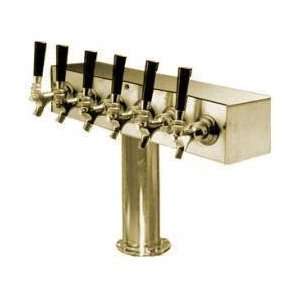  6 Tap Brass T Tower Draft Keg Beer Kegerator: Everything 