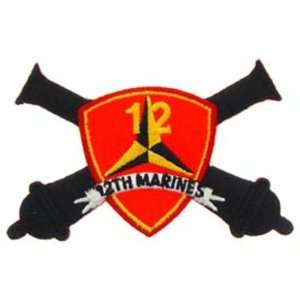   12th Marine Regiment Patch Black & Red 3 Patio, Lawn & Garden
