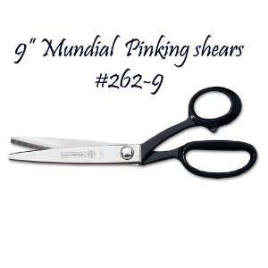  1~MUNDIAL 9 PROFESSIONAL FORGED PINKING SHEARS / SCISSORS 