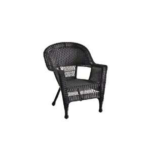  Black Wicker Chair   Set of 2 Patio, Lawn & Garden