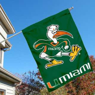 Miami Hurricanes Canes University College House Flag 816844010675 