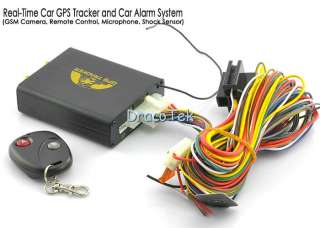 Real Time Car GPS Tracker Security Alarm System (GSM Camera,remote 