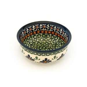 Polish Pottery Mosaic Flower Small Bowl