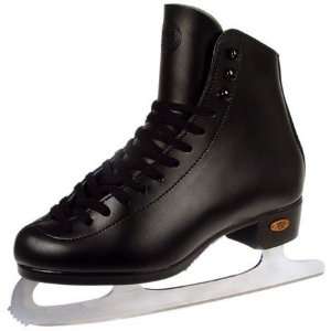   Junior Black Ice skates Sapphire blade   Size 1.5