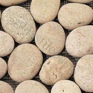  Brookstone Pebbles & Stones Cream/Beige River Rock Tiles 