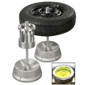 Portable Hubs Wheel Balancer W/ Bubble Level Heavy Duty Rim Tires Cars 