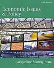 Economic Issues and Policy by Jacqueline Murray Brux 2010, Paperback 