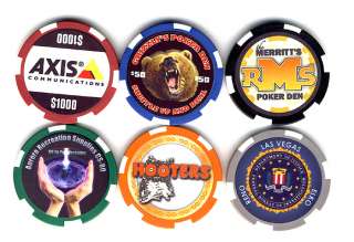 500 Custom 10gram Ceramic Color Poker Chips Las Vegas *  