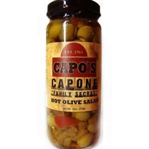 Capos Capone Family Secret Hot Olive Salad  Grocery 