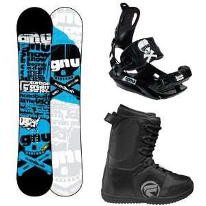  2012 Gnu Carbon Credit BTX 156cm Snowboard Package and Gnu 
