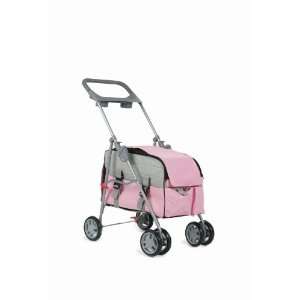  Pink 3 in 1 Pet Stroller/Carrier/House: Pet Supplies