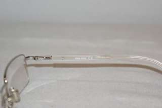 New Miu Miu Silver Eyeglasses Mod. VMU 58D & Case  