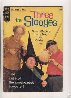THREE 3 STOOGES 23 GOLD KEY COMIC SILVER AGE MOE CURLY  