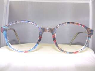 NEW IDENTITY SMALL ROUND MULTI COLORED EYEGLASS FRAME  