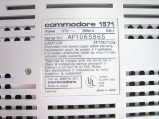 COMMODORE 1571   vintage computer disk drive for C64 64  