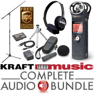Exclusively at Kraft Music The Zoom H1 COMPLETE AUDIO BUNDLE 