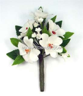   , flowers and leaves are handmade from polymer clay (air dried clay