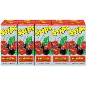 Ssips Cherry Berry Boxed Juice Drink 10 pk  Grocery 